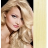 Clip in vlasy 43cm 100% lidské - REMY 70g – nejsvětlejší blond