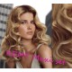 Kudrnatý clip in maxi set 53cm pravé lidské vlasy – REMY 200g - PŘÍRODNÍ/SVĚTLEJŠÍ BLOND